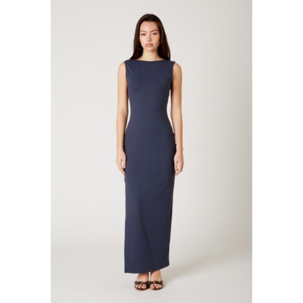 NWT Sleek Gray Bodycon Maxi | Minimalist Maxi Dress | Bodycon Gray Maxi Dress |